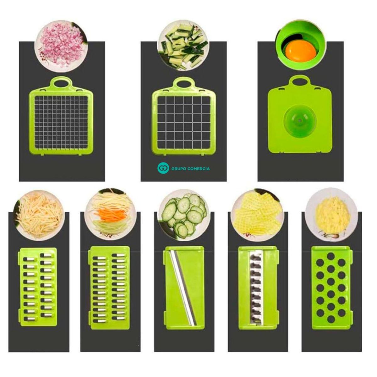 XIONG CHENG - Mandolina Rallador Picador Multifuncional Verduras Y Frutas