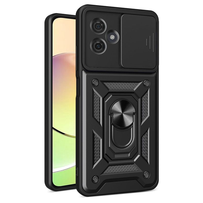 GENERICO - Funda Case Protector Cámara Slider Compatible Motorola G54 Negro