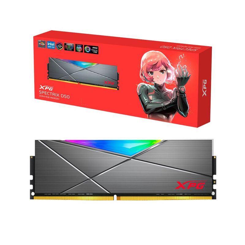 XPG - Memoria Ram Xpg Spectrix D50 8gb 3600mhz Ax4u36008g18i-st50