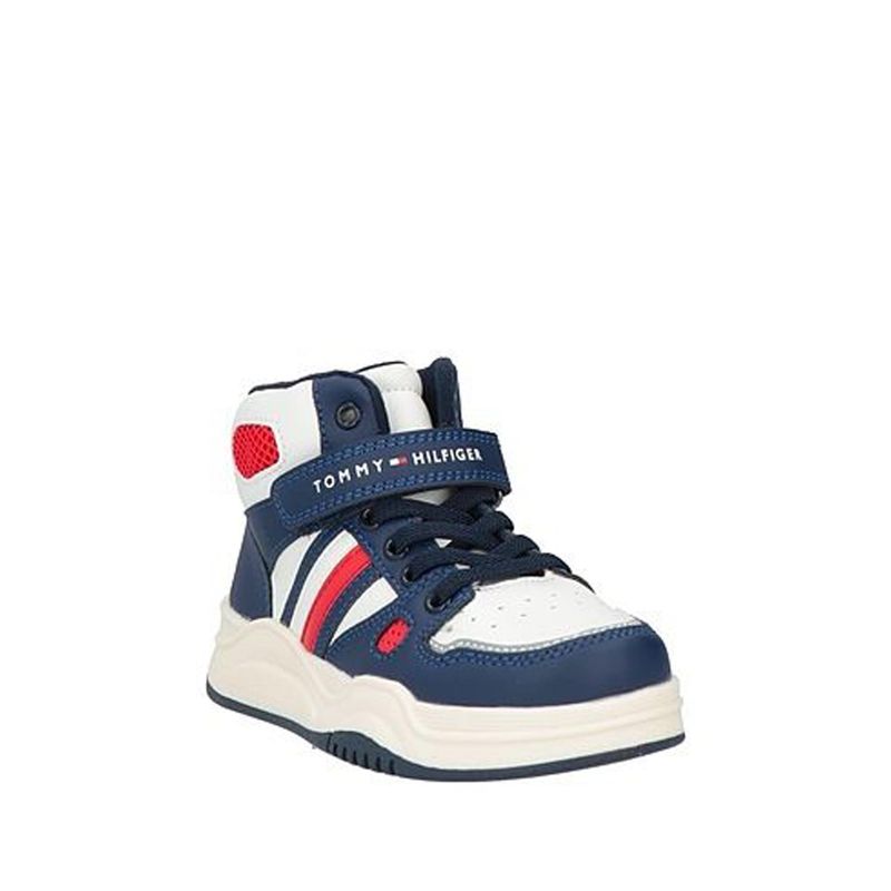 TOMMY HILFIGER - Tenis Altas De Velcro Para Niños Tommy Hilfiger