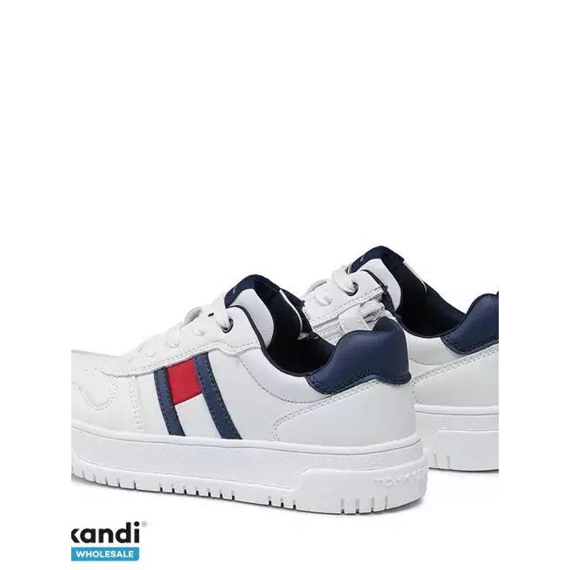 TOMMY HILFIGER - Tenis Casual Para Niños Blanco Tommy Hilfiger