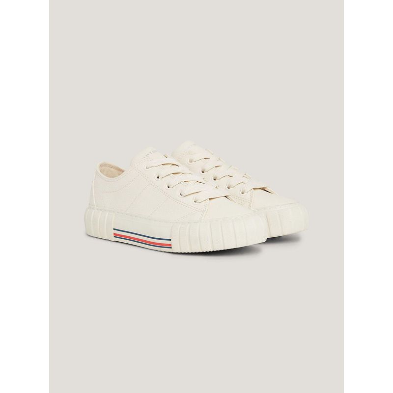 TOMMY HILFIGER - Tenis Con Cordones Para Niñas Blanco Tommy Hilfiger