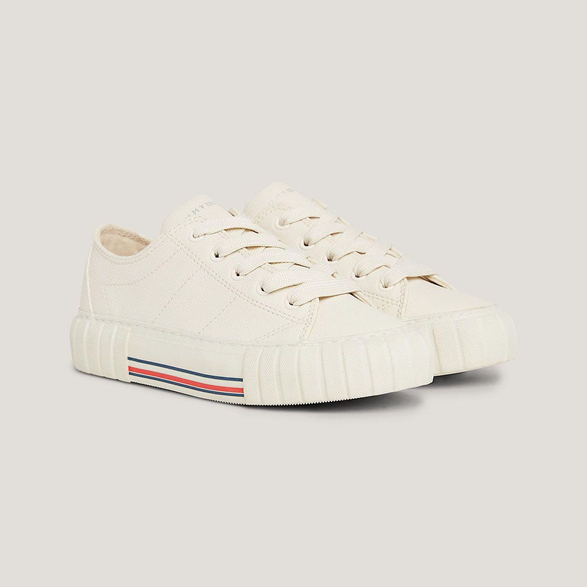 TOMMY HILFIGER - Tenis Con Cordones Para Niñas Blanco Tommy Hilfiger