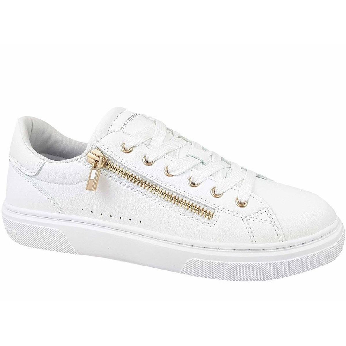 TOMMY HILFIGER - Tenis Con Cordones Para Niña Blanco Tommy Hilfiger
