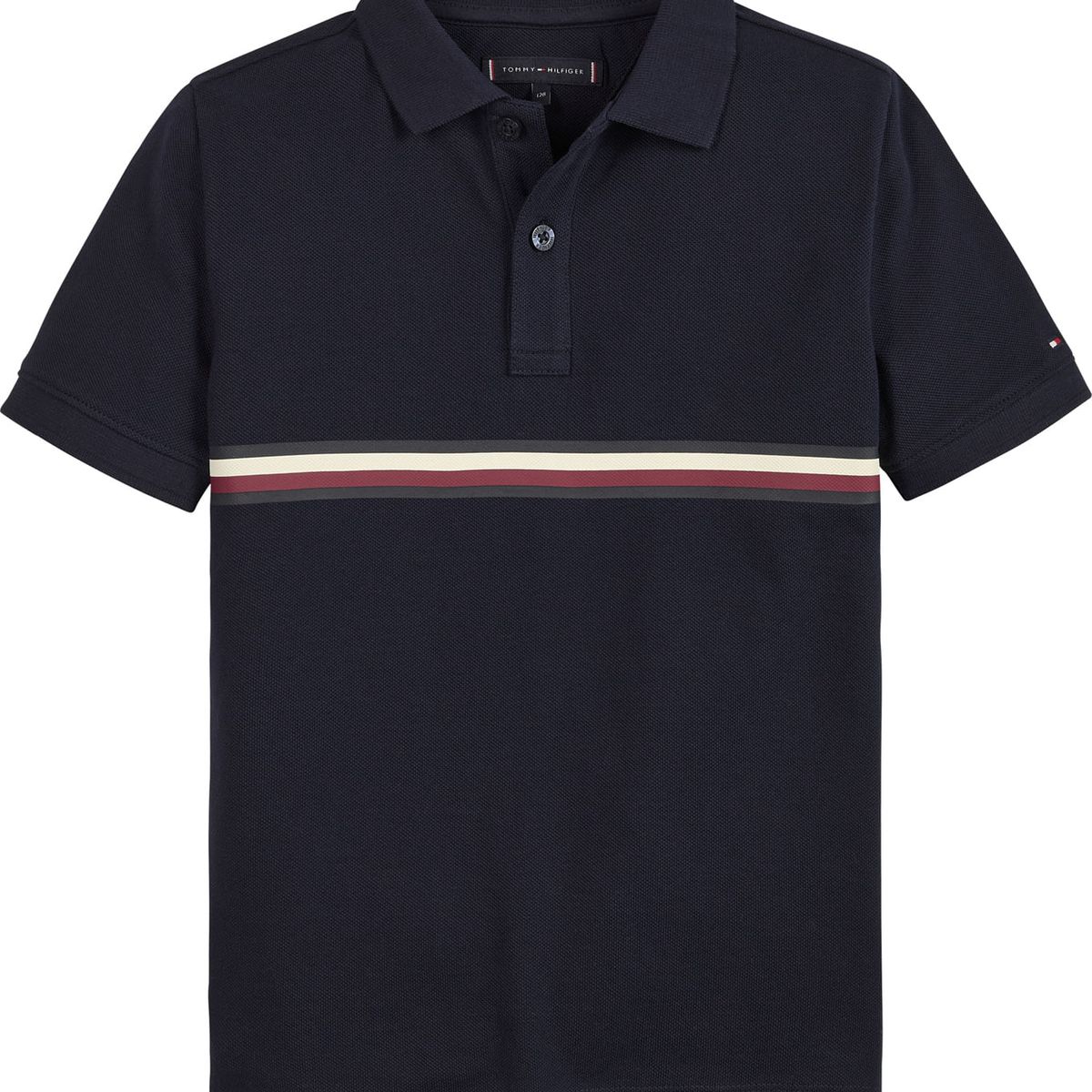 TOMMY HILFIGER - Polo Con Rayas Distintivas Para Niño Azul Tommy Hilfiger