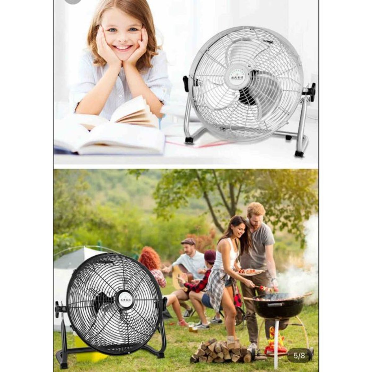 GENERICO - Ventilador solar con panel soporte