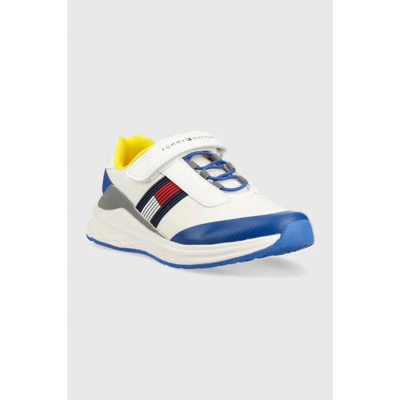 TOMMY HILFIGER - Tenis Blancos Con Velcro Para Niño Tommy Hilfiger