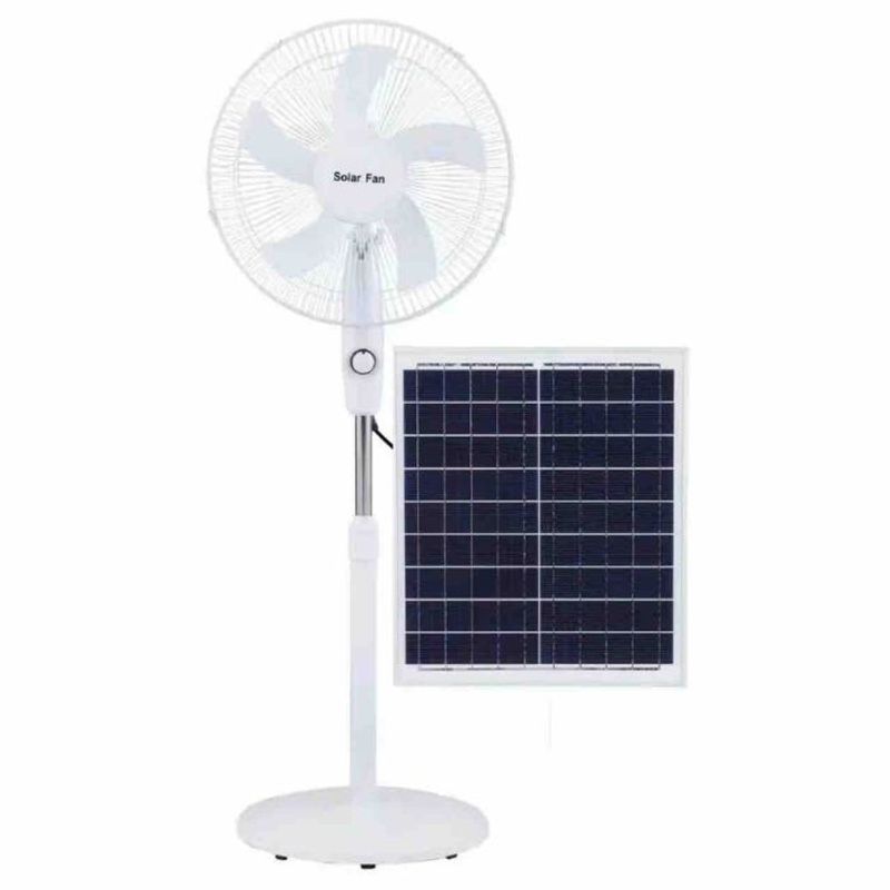 GENERICO - Ventilador de pie solar 5 aspas ventiladores solares+panel