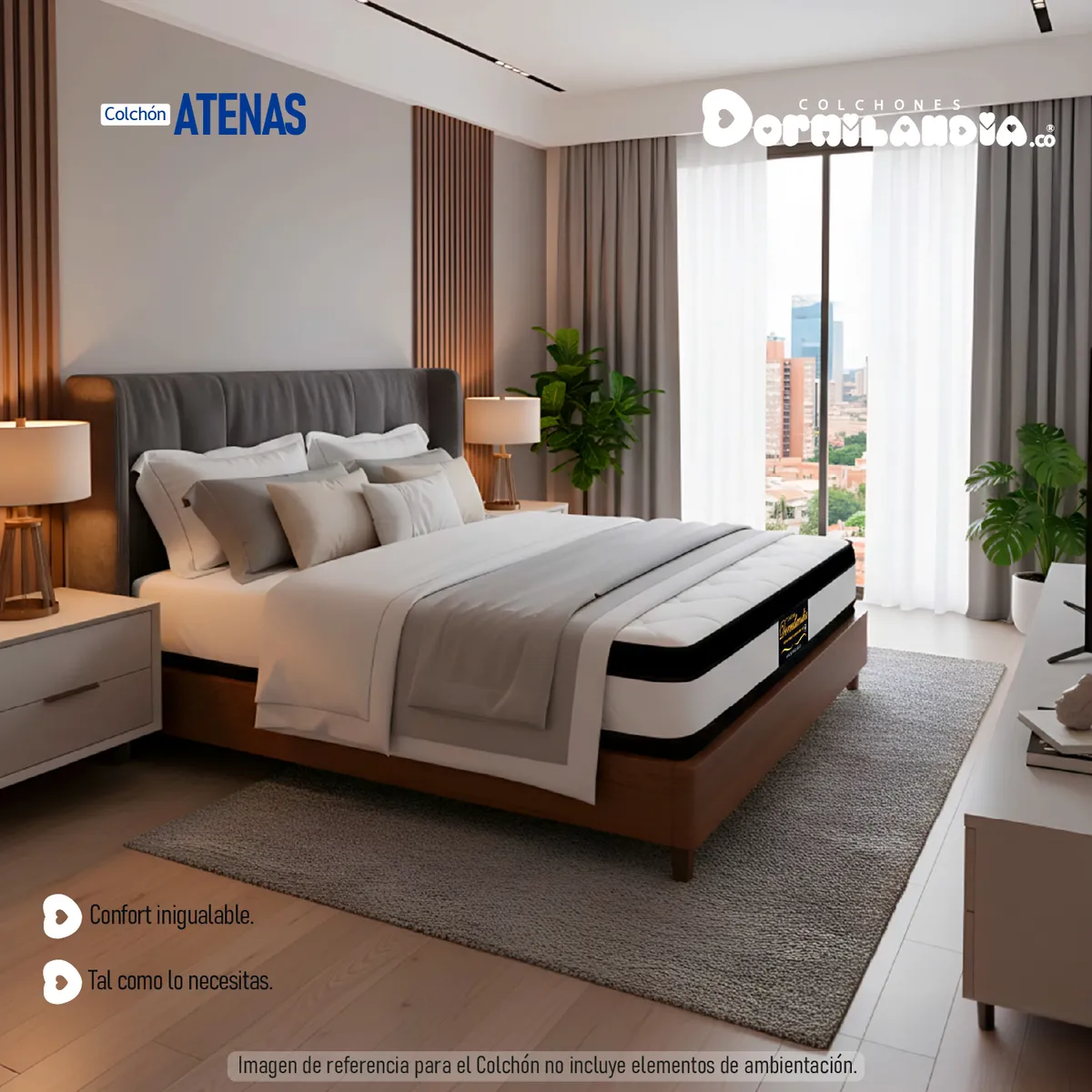 DORMILANDIA - Colchón Atenas King Resortado