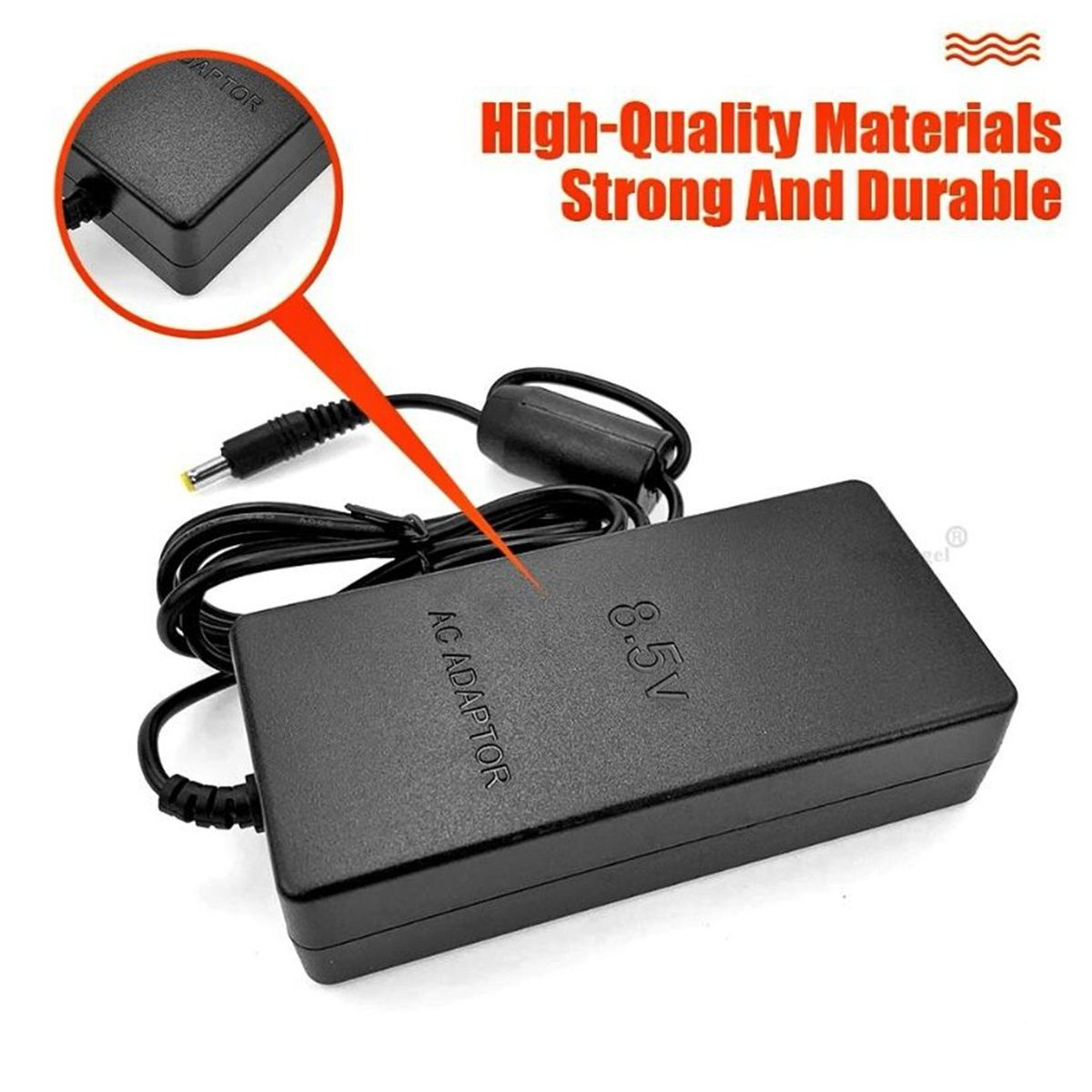 GENERICO - Cargador Adaptador Compatible Con Ps2 Play 2 Negro
