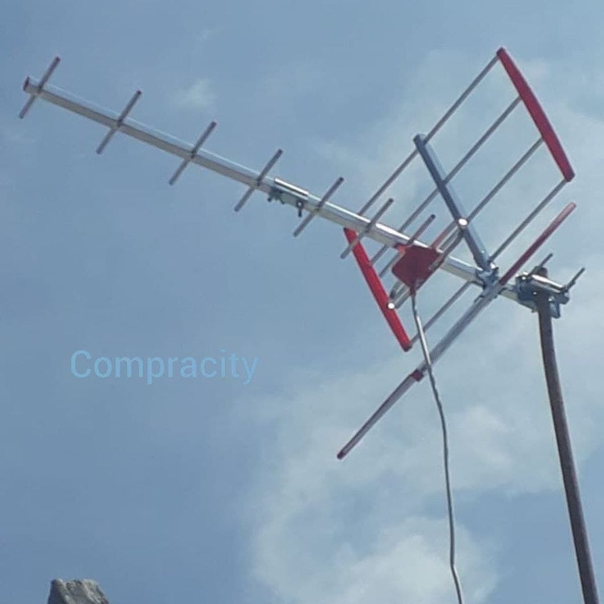 NIA - Antena aerea tdt nia con 10m de cable rural sitios con baja señal cj