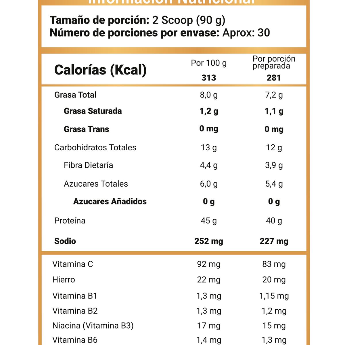GENERICO - Proteina Nitro Gain 6 libras volumen muscular