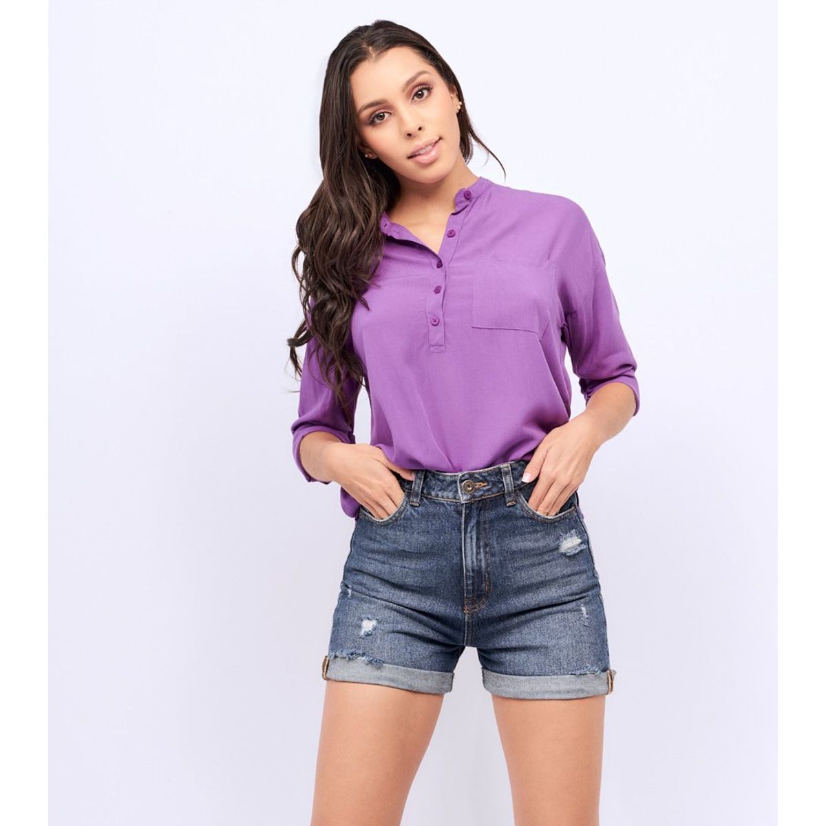 UNSER - Blusa Para Mujer Camisera Manga Larga Unser