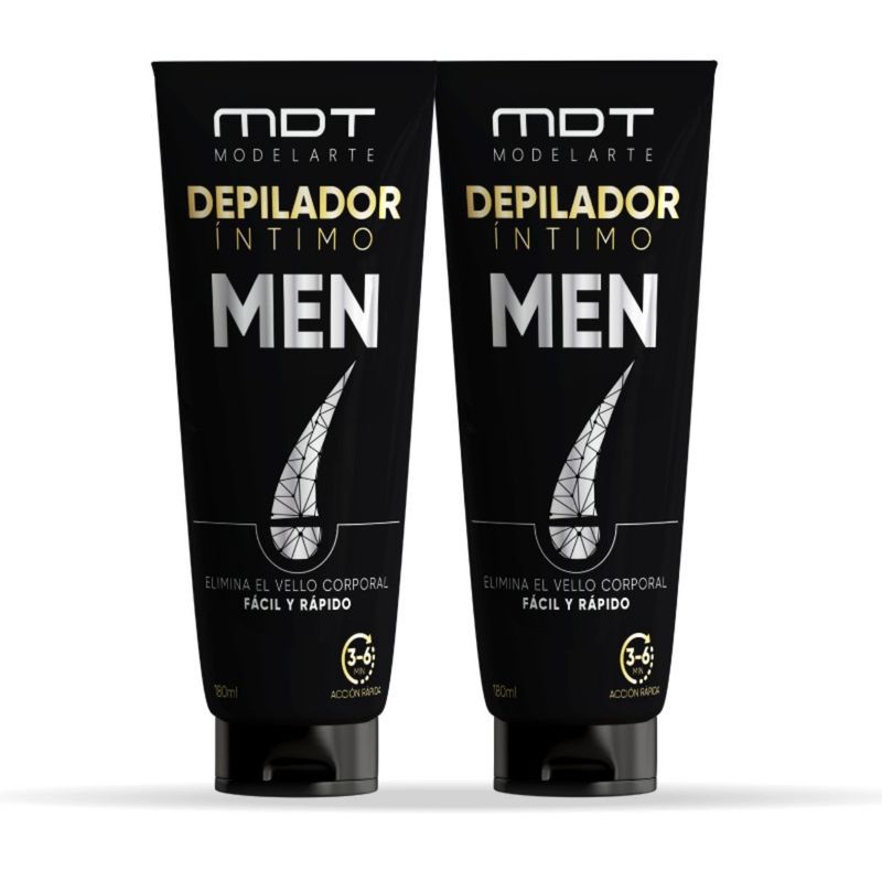 MODELARTE - Kit 2 Crema Depilatoria para Zonas Íntimas Hombre Modelarte
