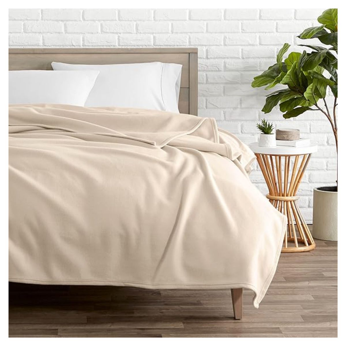 HAPPY BEAR - Cobija Para Obsequio Poliester Beige Liso