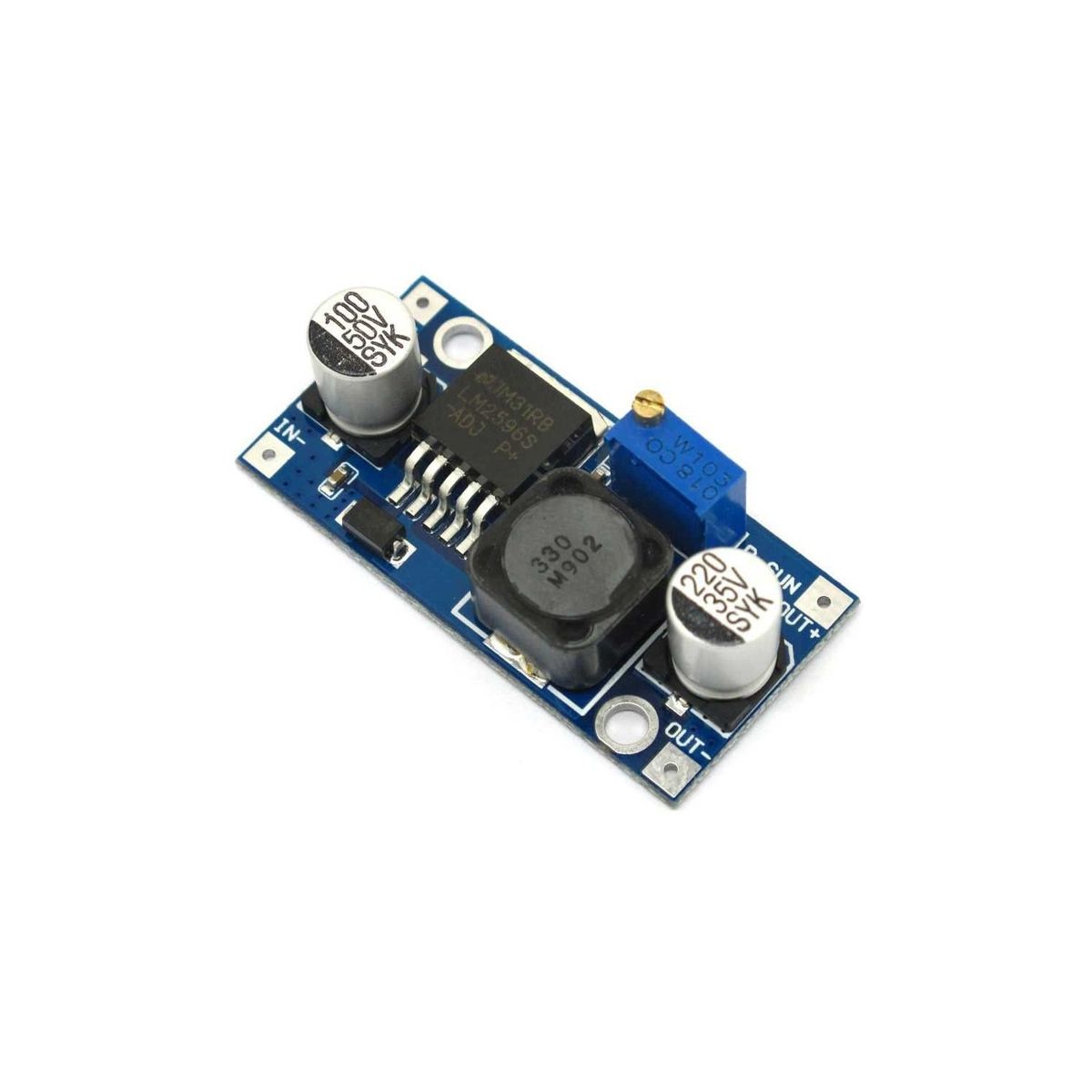 DS18 - Modulo LM2596 Regulador convertidor de Voltaje Dc-Dc Buck 125V-35V