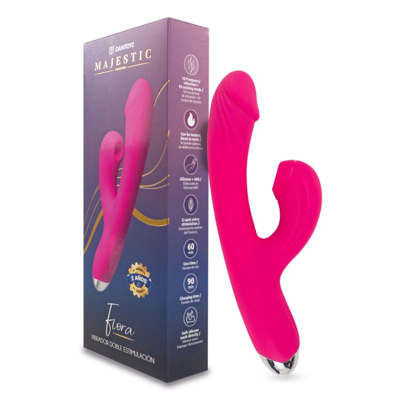 GENERICO - Vibrador Y Succionador Flora Camtoyz