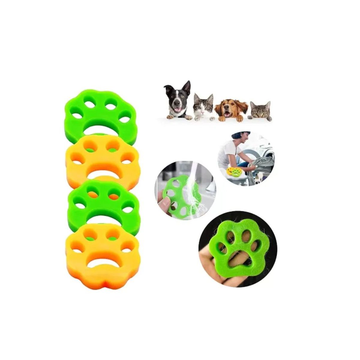 AFM - QUITA PELOS PERROS GATOS REMOVEDOR LAVADORA X2 UND