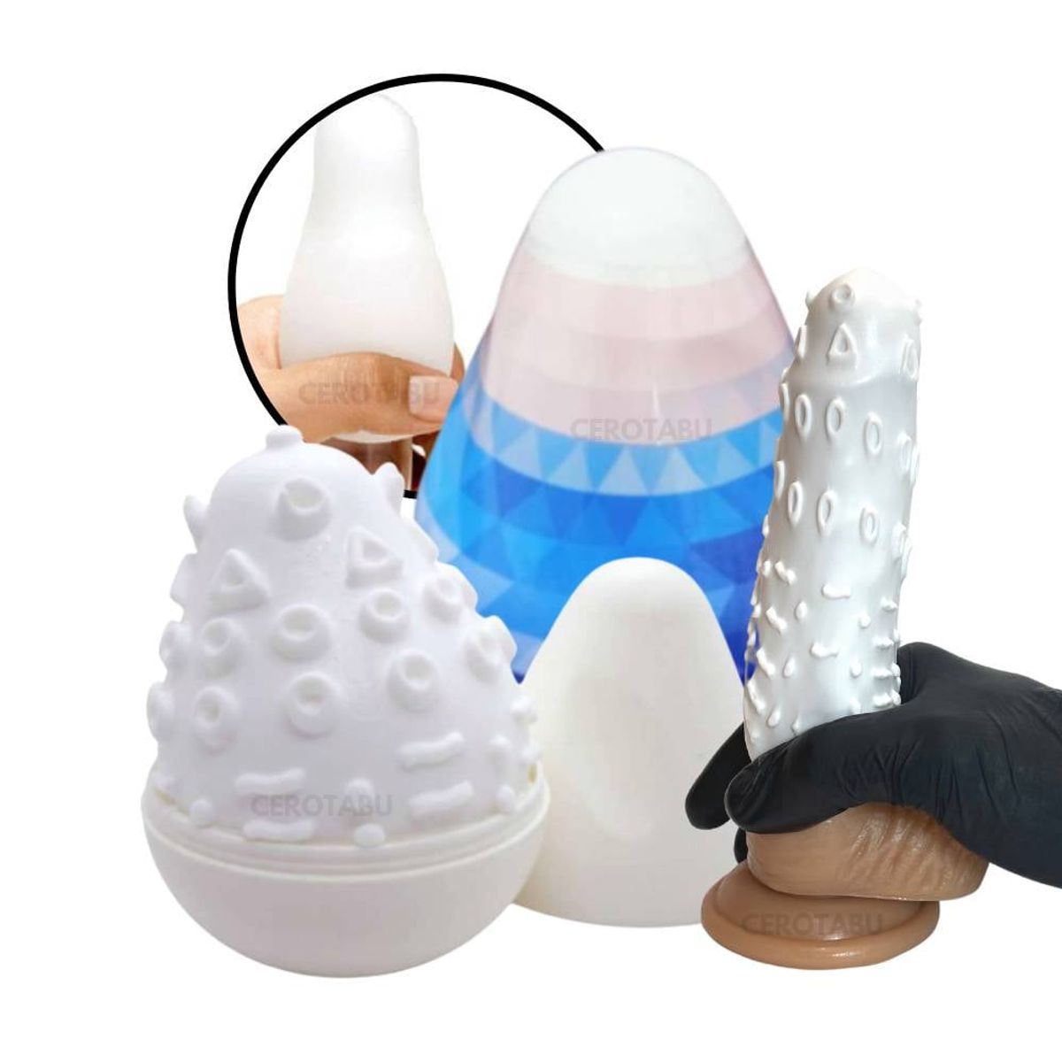GENERICO - Huevo Masturbador Masculino Eggsy Consolador Flexible Para Pene-