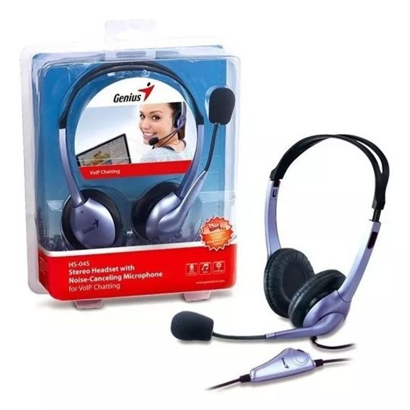 GENERICO - Diadema Genius Hs-04s Control De Volumen - Micrófono
