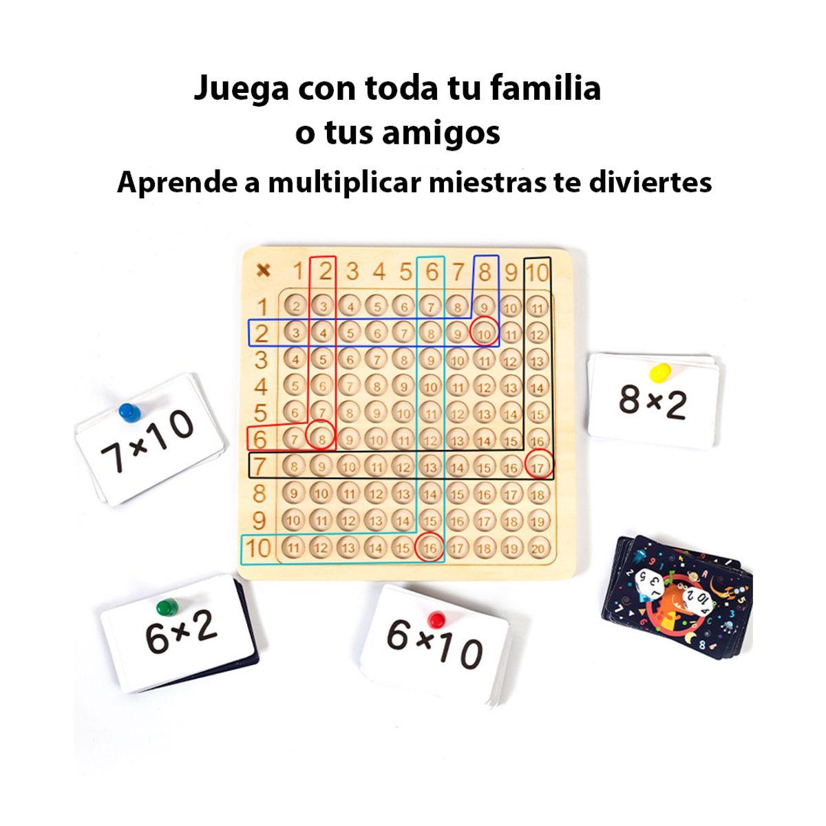 TABLE MATE - Juego Tablas Multiplicar Didactico Aprendizaje Niños Estudio
