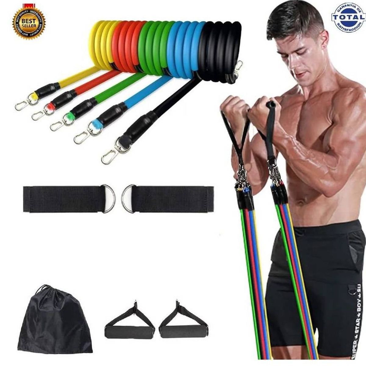 ONE PIXEL - Bandas Tubulares Premium Resistencias Ejercicio Tonifica