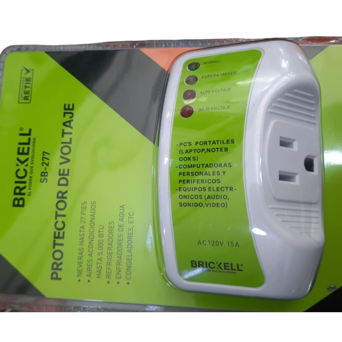 BRICKELL - Protector De Voltaje - Supresor De Picos Color Blanco