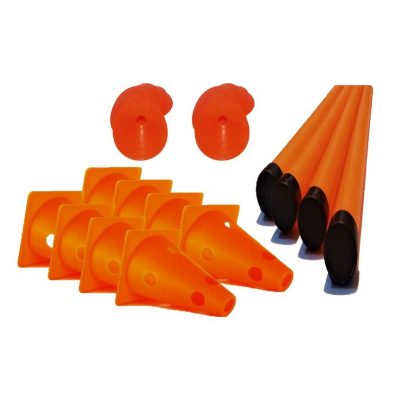 GENERICO - Bastones 120mts + Conos + Platillos Kit Deportivo
