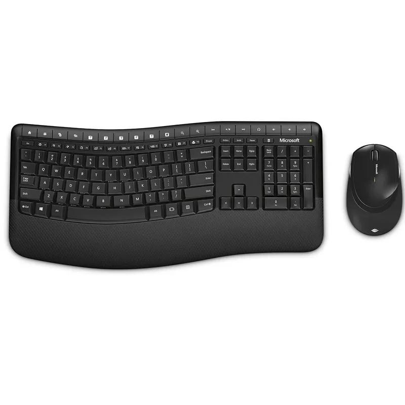 MICROSOFT - Combo Teclado Y Mouse Microsoft Comfort 5050 - Con Descansa muñecas