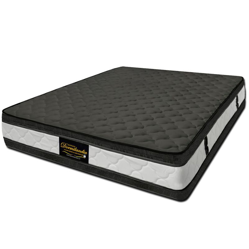 DORMILANDIA - Colchón King Resortado Marshall Gris 200x200.