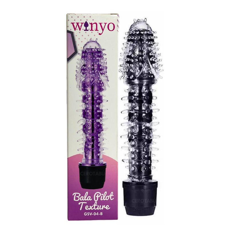 GENERICO - Vibrador Bala Punto G Texturizada Pilot Juguete Sexual Negro