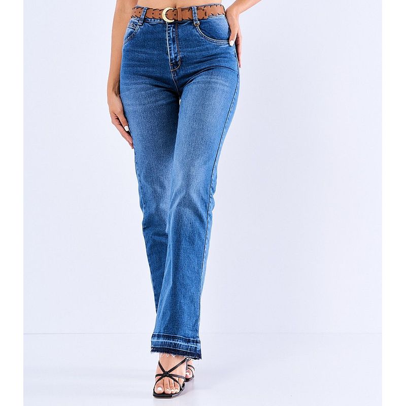 DEREK - Jean Para Mujer Bota Straight Con Proceso  Derek_.