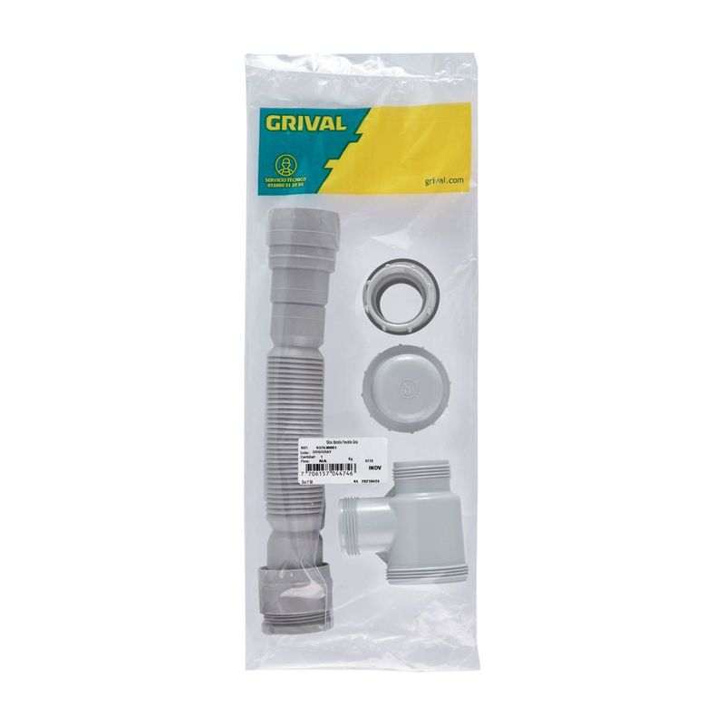 GRIVAL - Sifon grival botella flexible gris