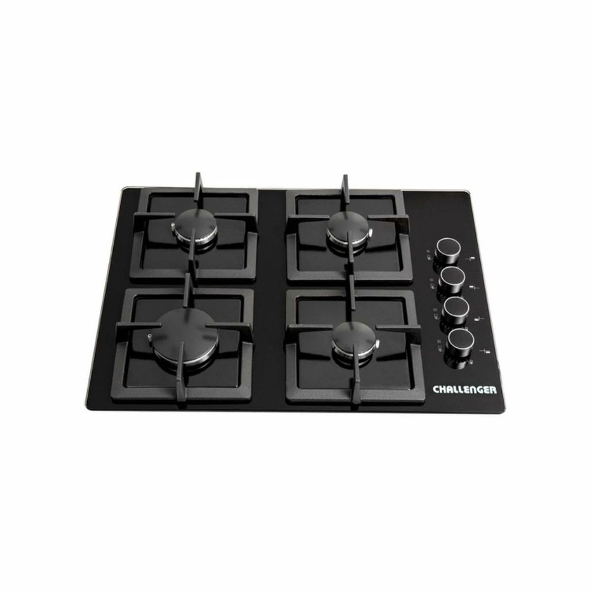 CHALLENGER - Cubierta Challenger 60cm 4 Puestos Gas Natural Negro SQ6759AE01