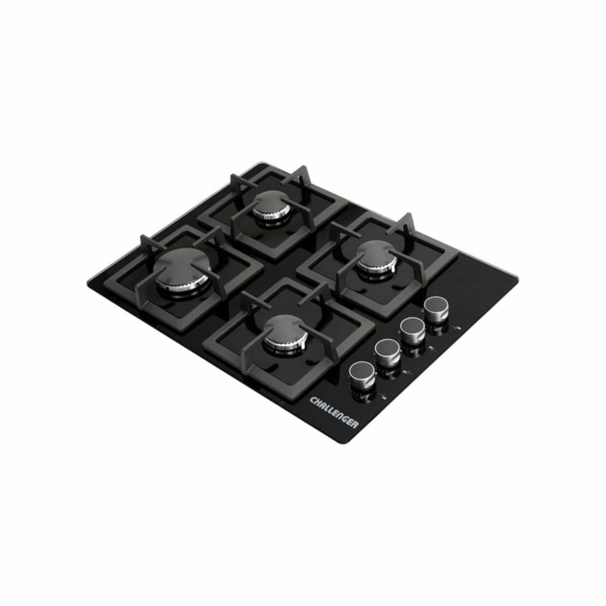 CHALLENGER - Cubierta Challenger 60cm 4 Puestos Gas Natural Negro SQ6759AE01