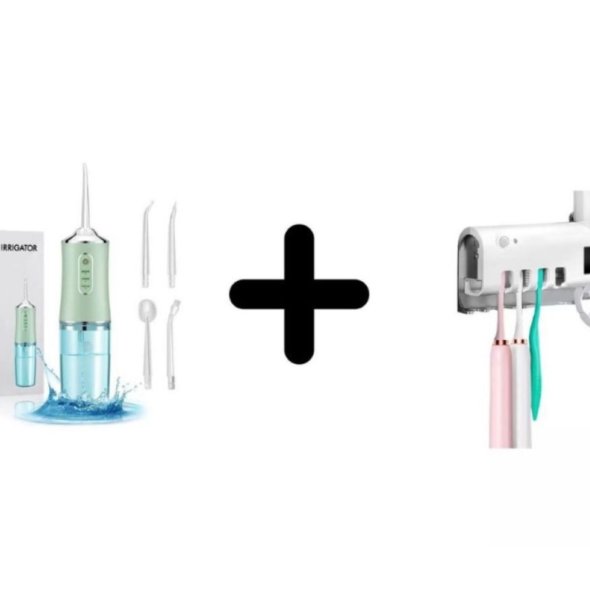 ZHOPI CO - Irrigador Oral Recargable Mas Esterilizador Cepillos