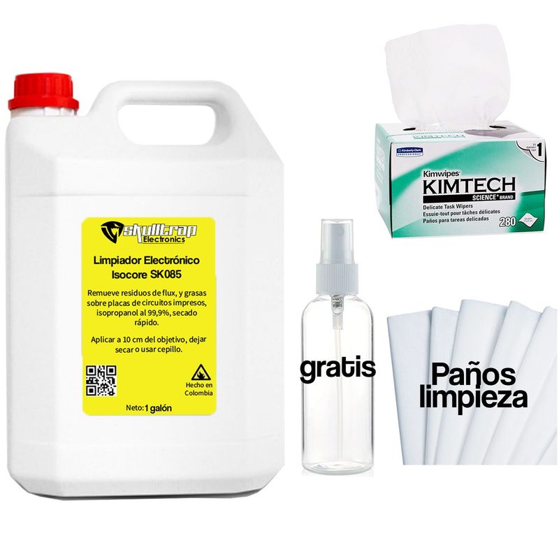AMERICAN STANDARD - Limpiador Electrónico Alcohol Isopropílico 1 Galón (3.8L) Skulltrap