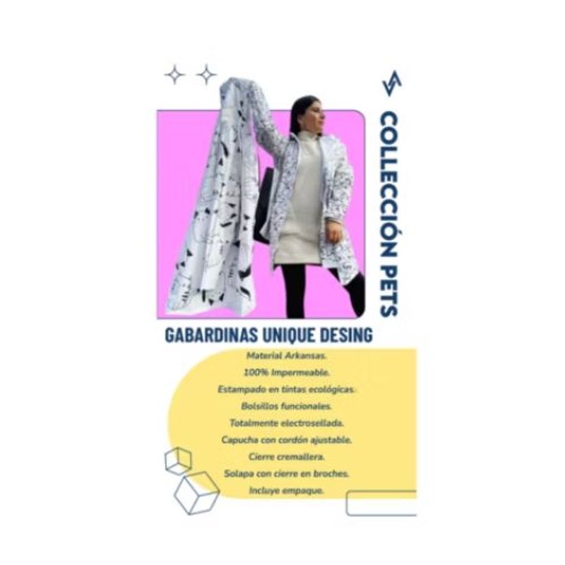 AFM - GABARDIBA ESTAMPADA UNISEX 100 IMPERMEABLE