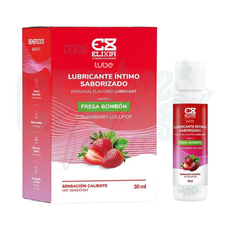 ELIXIR - Lubricante Caliente Elixir Saborizado x30 ML Alta Calidad