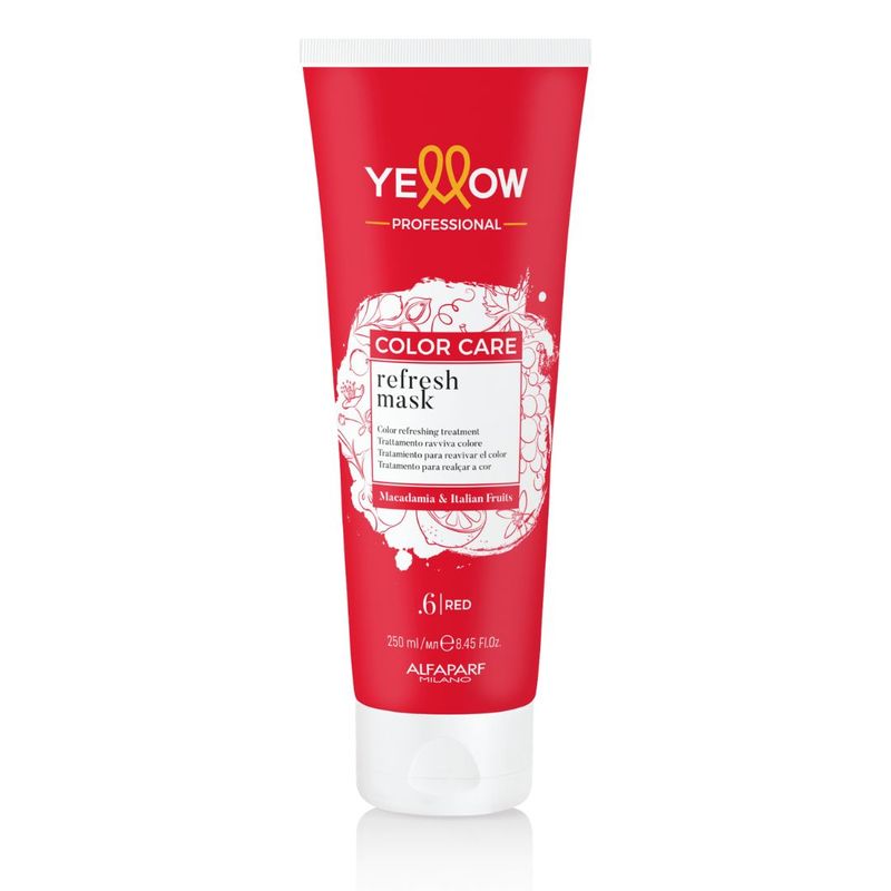 YELLOW - Mascarilla Yellow Alfaparf Color Care .6 Red 250mL