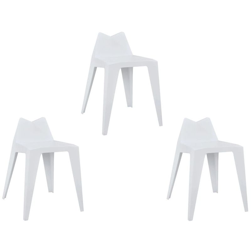 MOBLIHOUSE - Set X3 Silla De Comedor Victory Silla Auxiliar De Cocina Bar