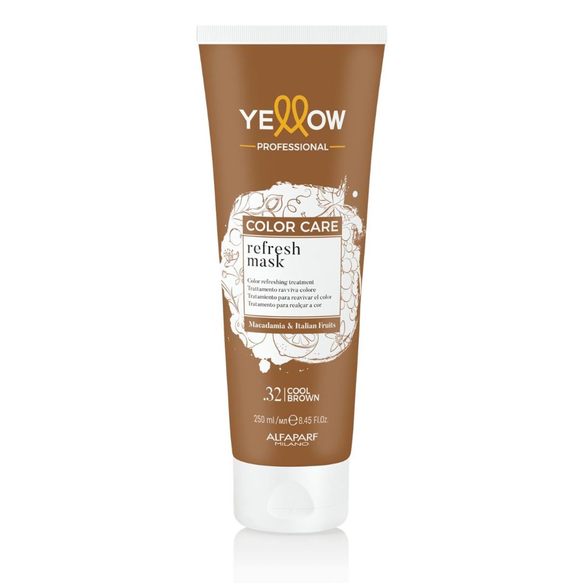 YELLOW - Mascarilla Yellow Alfaparf Color Care .32 Cool Brown 250mL