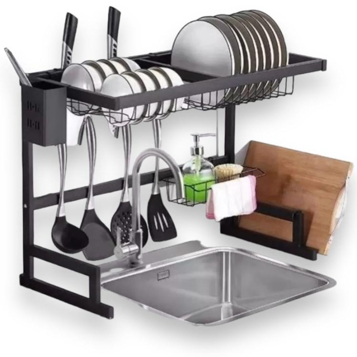 GENERICO - Organizador Y Escurridor Platos Loza Cubiertos