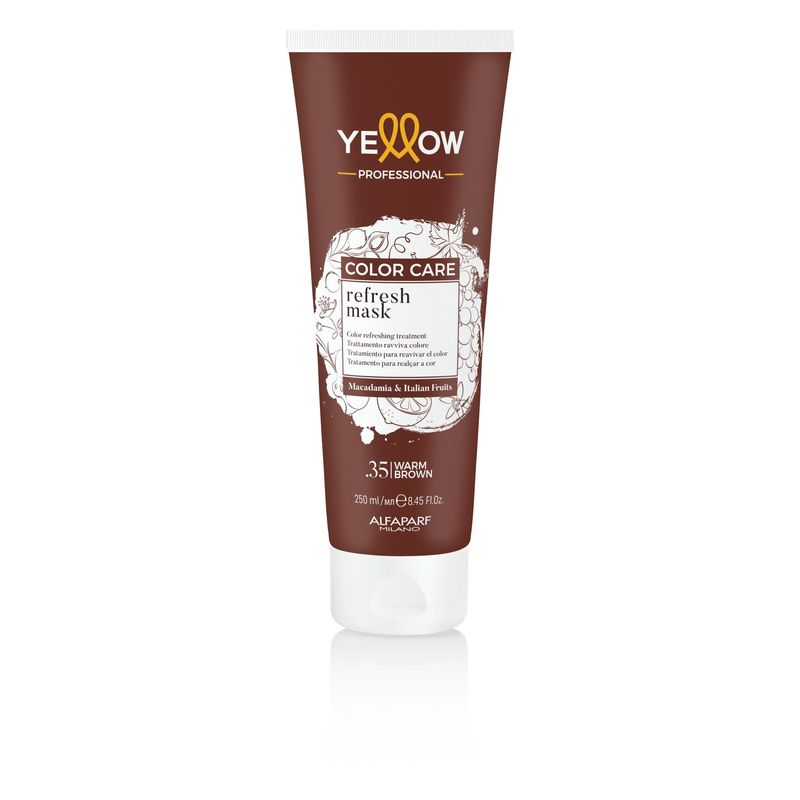 YELLOW - Mascarilla Yellow Alfaparf Color Care .35 Warm Brown 250mL