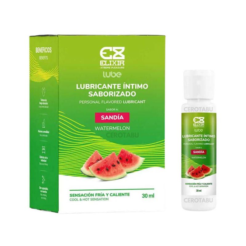 ELIXIR - Lubricante Caliente-frio Elixir Sabor Sandia 30ml