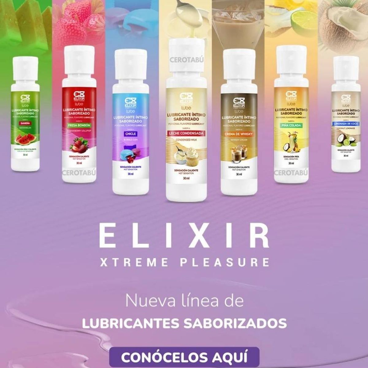 ELIXIR - Lubricante Caliente-frio Elixir Sabor Sandia 30ml