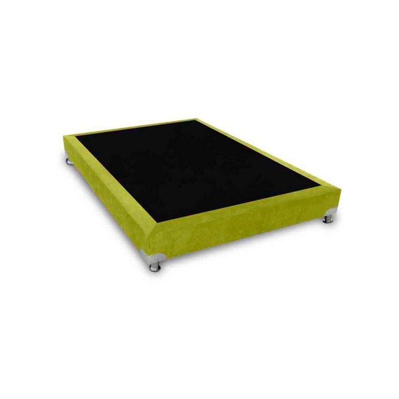 MAGIC CLASS - BASE CAMA BOSTON DE LUJO 100X190 MICROFIBRA VERDE