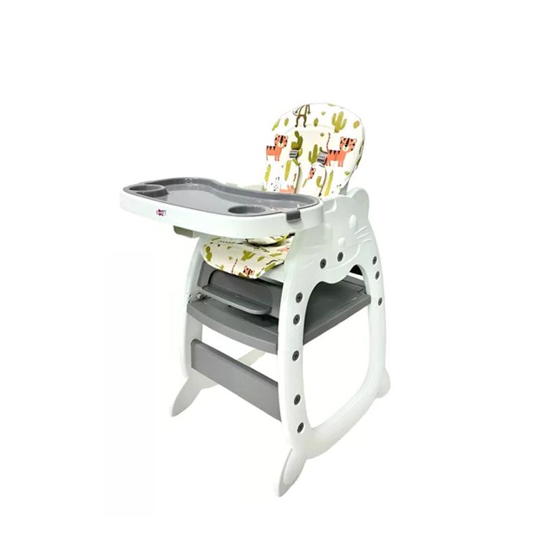 KIDSHOP - Silla para Comer Bebe Escritorio para Ninos 3en1 C-30P GRIS