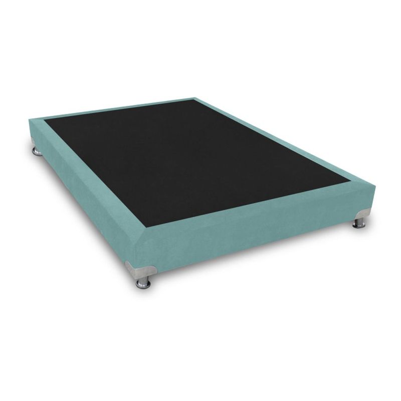 MAGIC CLASS - BASE CAMA BOSTON DE LUJO 120X190 MICROFIBRA AZUL