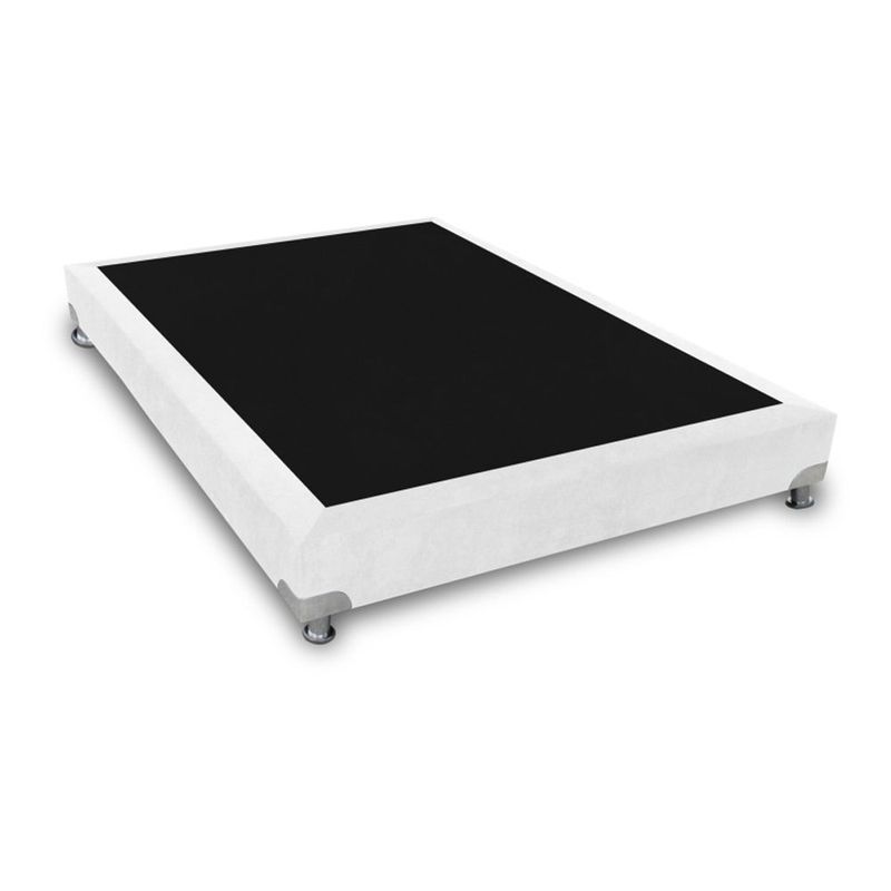 MAGIC CLASS - BASE CAMA BOSTON DE LUJO 120X190 MICROFIBRA BLANCO
